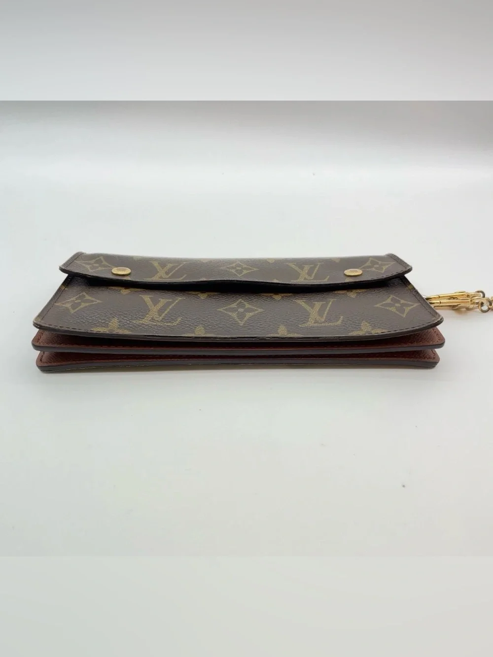 Auth Louis Vuitton Monogram Portefeuille Accordion Bi-fold Wallet WBox